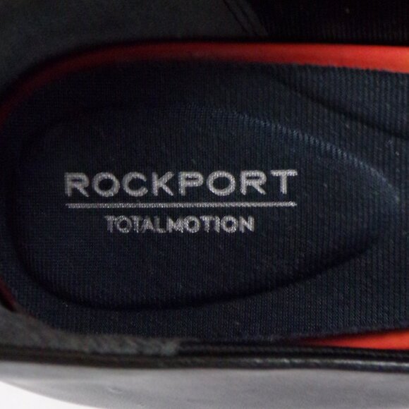 ROCKPORT TOTAL MOTION size 10 black mid-heel point-toe pumps cushioned insoles - Picture 11 of 14